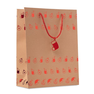 Sac Cadeau En Papier À Motifs Sparkle Personnalisable Red Sacs Shopping