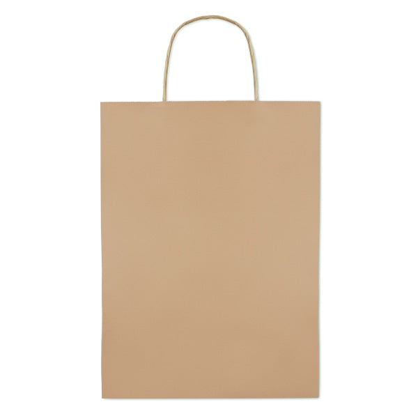 Sac Cadeau (Grand) 150 Gr/M² Paper Large Personnalisable Beige Sacs Shopping