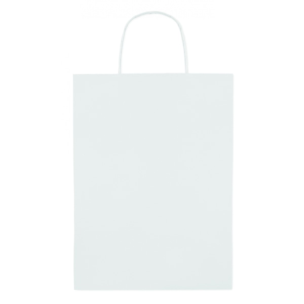 Sac Cadeau (Grand) 150 Gr/M² Paper Large Personnalisable Blanc Sacs Shopping