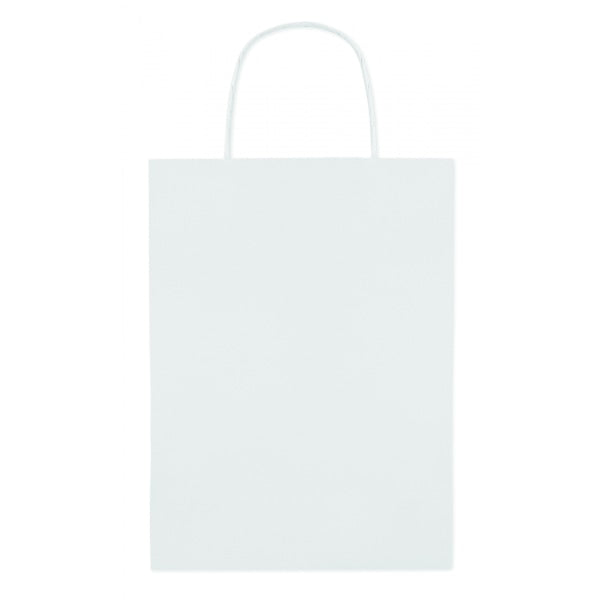 Sac Cadeau (Moyen) 150 Gr/M² Paper Medium Personnalisable Blanc Sacs Shopping