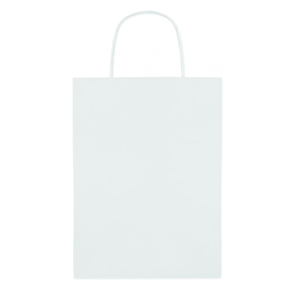 Sac Cadeau (Moyen) 150 Gr/M² Paper Medium Personnalisable Blanc Sacs Shopping