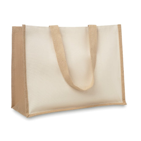 Sac De Courses En Toile Jute Campo De Fiori Personnalisable Beige Sacs Shopping