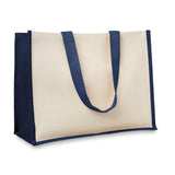 Sac De Courses En Toile Jute Campo De Fiori Personnalisable Bleu Sacs Shopping