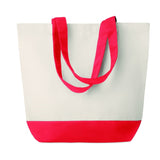 Sac De Plage Toile 280Gr/2 Kleuren Bag Personnalisable Red Sacs Shopping