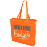 Sac En Coton Avec Soufflet Odessa Personnalisé Orange / Unisexe Voyages & Bagagerie