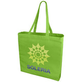 Sac En Coton Avec Soufflet Odessa Personnalisé Vert Clair / Unisexe Voyages & Bagagerie