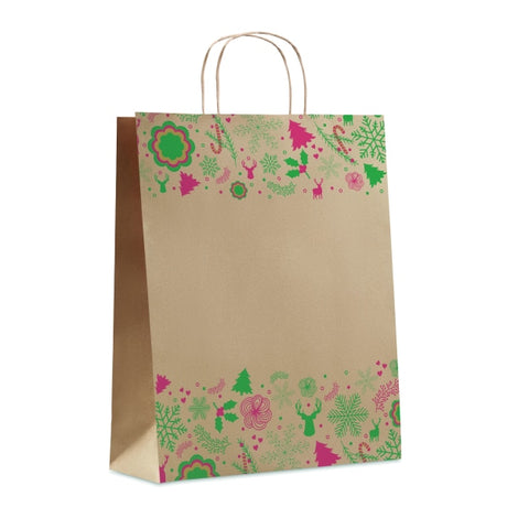 Sac En Papier Cadeau Grand Bao Large Personnalisable Beige Sacs Shopping