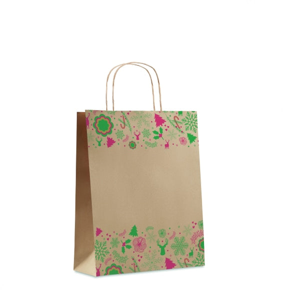 Sac En Papier Cadeau Moyen Bao Medium Personnalisable Beige Sacs Shopping