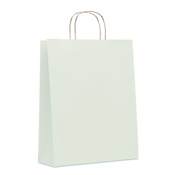 Sac En Papier Grand Format Paper Tone L Personnalisable White Sacs Shopping