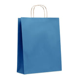 Sac En Papier Grand Format Paper Tone L Personnalisable Blue Sacs Shopping