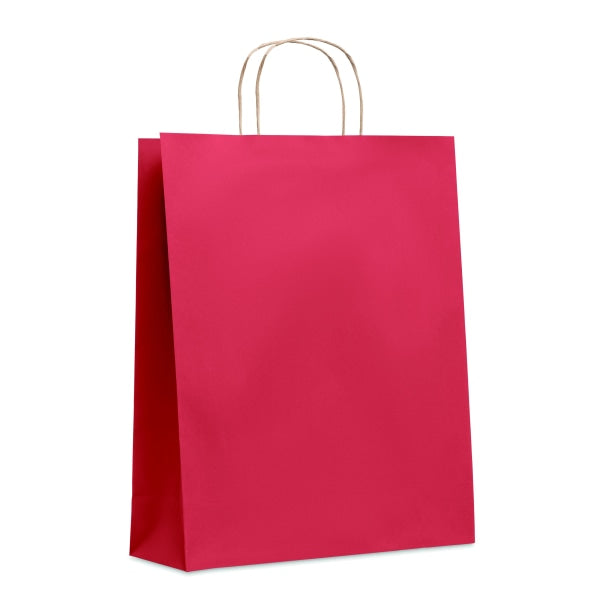 Sac En Papier Grand Format Paper Tone L Personnalisable Red Sacs Shopping