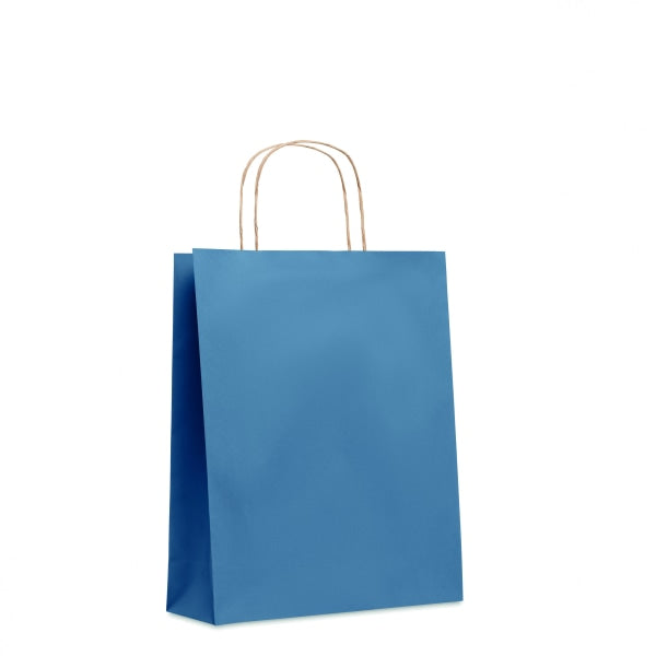 Sac En Papier Moyen Format Paper Tone M Personnalisable Blue Sacs Shopping