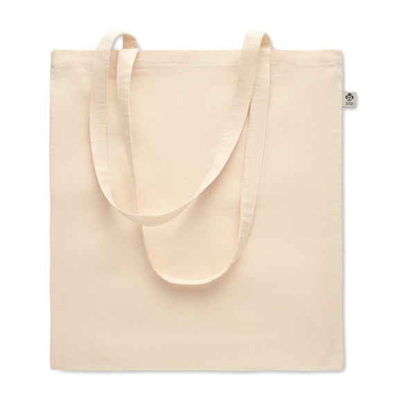 Sac Shopping En Coton Biologique Nuoro Personnalisable Beige Sacs