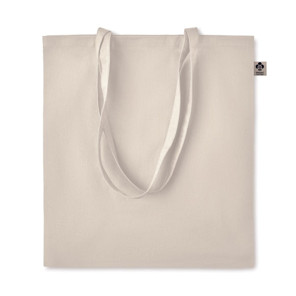 Sac Shopping En Coton Organique Zimde Personnalisable Beige Sacs