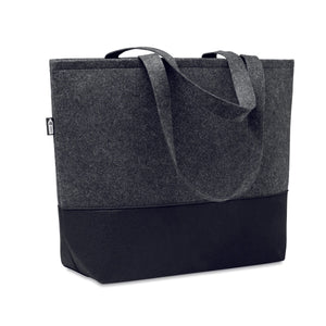 Sac Shopping En Feutre Rpet Duo Indico Personnalisable Grey Sacs