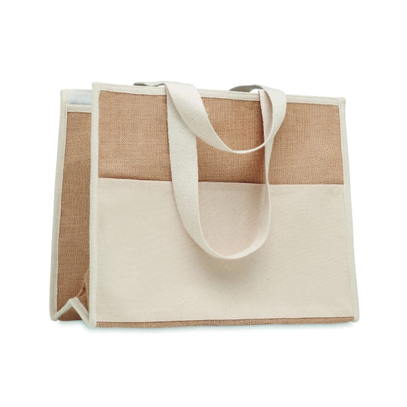 Sac Shopping En Toile Et Jute Campo De Geli Personnalisable Beige Sacs À Dos & De Plein Air