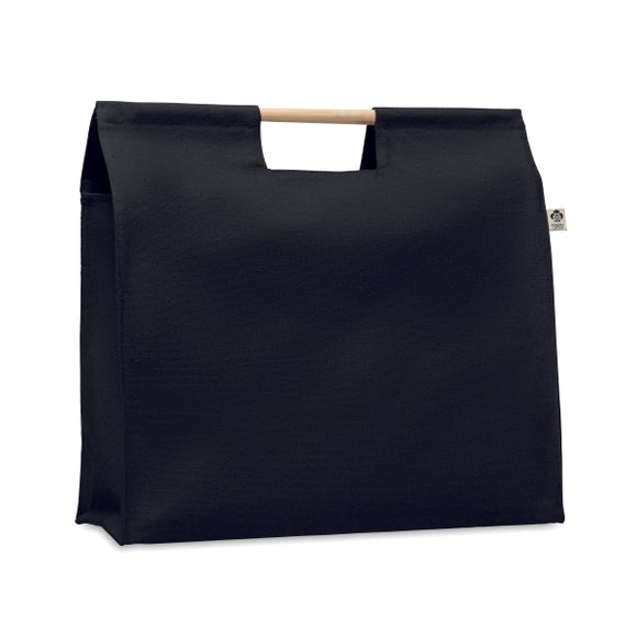 Sac Shopping En Toile Organique Mercado Top Personnalisable Black Sacs