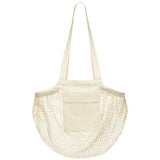 Sac Shopping Pune En Coton Maille Filet Bio Gots 100 G/M2 6L Personnalisable Naturel Sacs