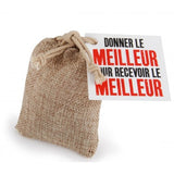 Sachet De Graines Et Terre Coco En Pochon Toile Jute 75X100 Mm Personnalisable Plantes Publicitaires