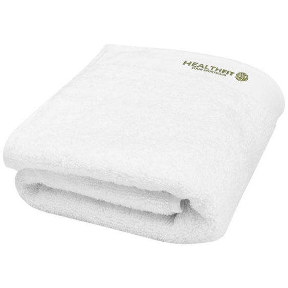 Serviette de bain en coton 550 g/m² 50x100 cm Norapersonnalisable avec logo