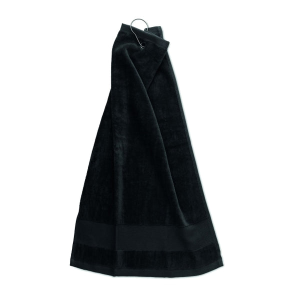 Serviette De Golf En Coton Avec Hitowgo Personnalisable Black Plein Air