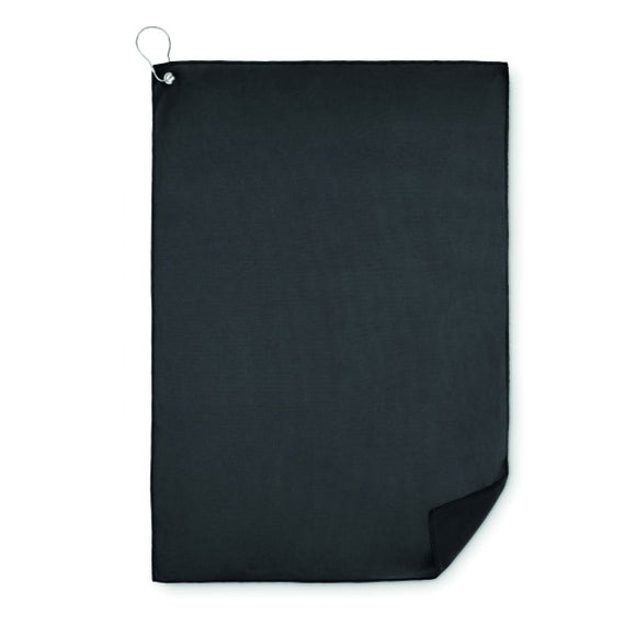 Serviette De Golf En Rpet Towgo Personnalisable Noir Plein Air