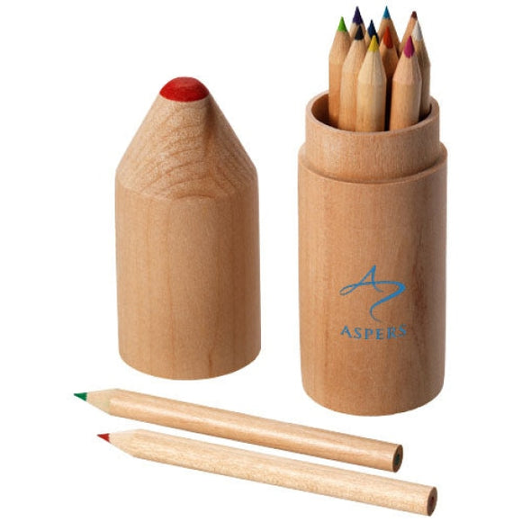 Set De 12 Crayons Couleur Personnalisable Stylos