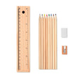 Set De 12 Crayons En Bois Todo Set Personnalisable Brown Dessin