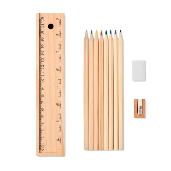Set De 12 Crayons En Bois Todo Set Personnalisable Brown Dessin