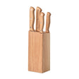 Set De 5 Couteaux Dans Socle Gourmet Personnalisable Brown Accessoires Culinaires