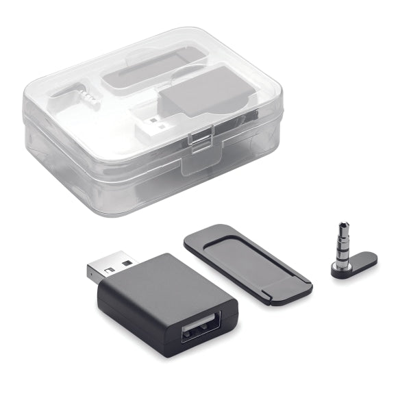 Set De Bloqueurs Pour Pc Blocker Set Personnalisable Black Accesoires Bureau