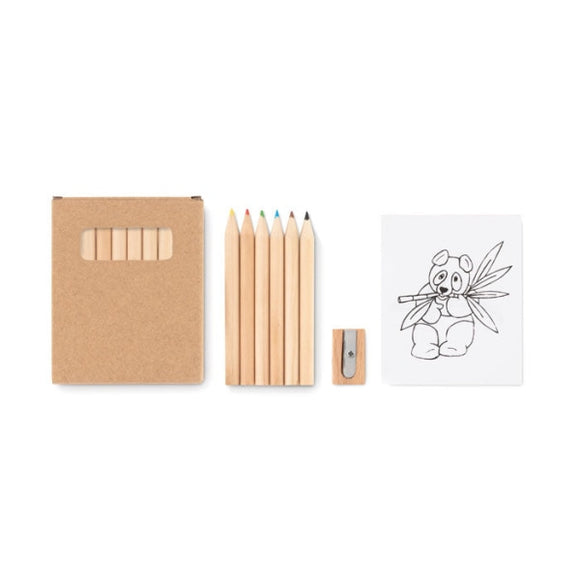 Set De Coloriage Little Vangogh Personnalisable Beige Dessin
