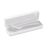 Set De Couverts En Pp Rigata Personnalisable Blanc Accessoires Déjeuner