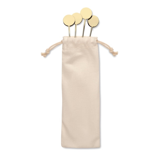 Set De Touilleurs En Acier Inox Tamango Personnalisable Gold Accessoires