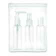 Set De Voyage Pe Pochette Peva Travel 3 Personnalisable Transparent Accessoires