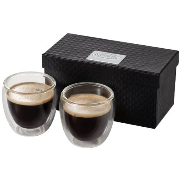 Set Espresso 2 Pièces En Verre Boda Personnalisable Récipients Boisson