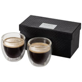 Set Espresso 2 Pièces En Verre Boda Personnalisable Récipients Boisson