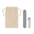 Set Manucure Dans Une Pochette Nails Up Personnalisable Beige Soins De La Personne