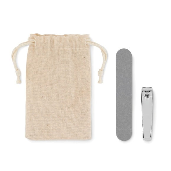 Set Manucure Dans Une Pochette Nails Up Personnalisable Beige Soins De La Personne