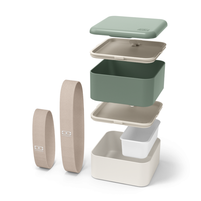 Boîte à repas (lunchbox) Mon Bento® format carré fabrication France 🇫🇷