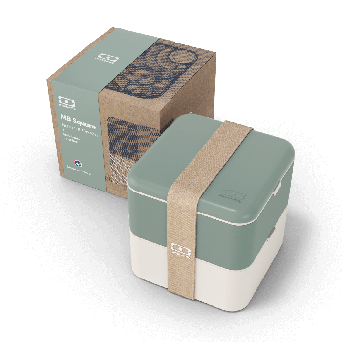 Boîte à repas (lunchbox) Mon Bento® format carré fabrication France 🇫🇷