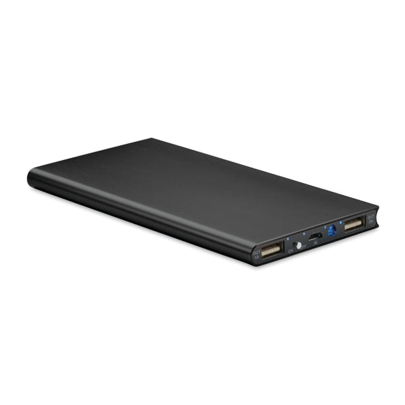 Station De Chargement 8000Mah Powerflat8 Personnalisable Black Powerbanks