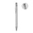 Stylo À Bille En Alu Recyclé Dona Personnalisable Silver Ecriture