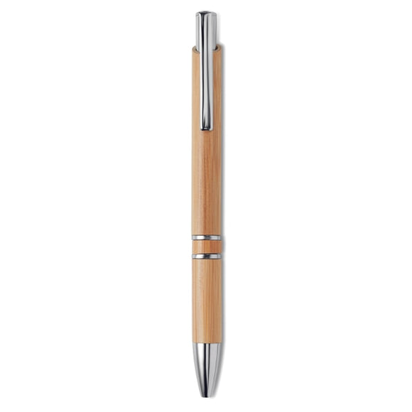 Stylo À Bille En Bambou. Bern Bamboo Personnalisable Brown Ecriture