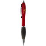 Stylo À Bille Nash Avec Corps En Couleur Et Grip Noir Personnalisable Stylos