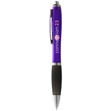 Stylo À Bille Nash Avec Corps En Couleur Et Grip Noir Personnalisable Stylos