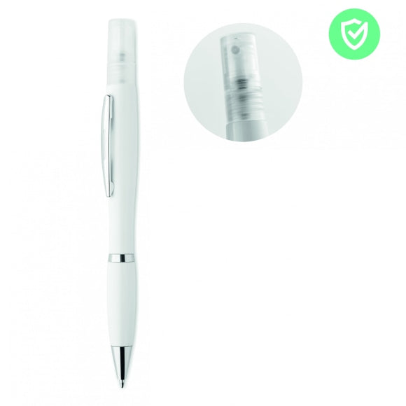 Stylo Bille Antibactérien Rio Spray Personnalisable White Ecriture