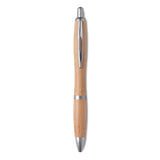 Stylo Bille En Abs Et Bambou. Rio Bamboo Personnalisable Silver Ecriture