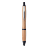 Stylo Bille En Abs Et Bambou. Rio Bamboo Personnalisable Black Ecriture