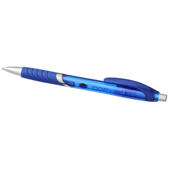 Stylo bille translucide avec grip en caoutchouc Turbopersonnalisable avec logo